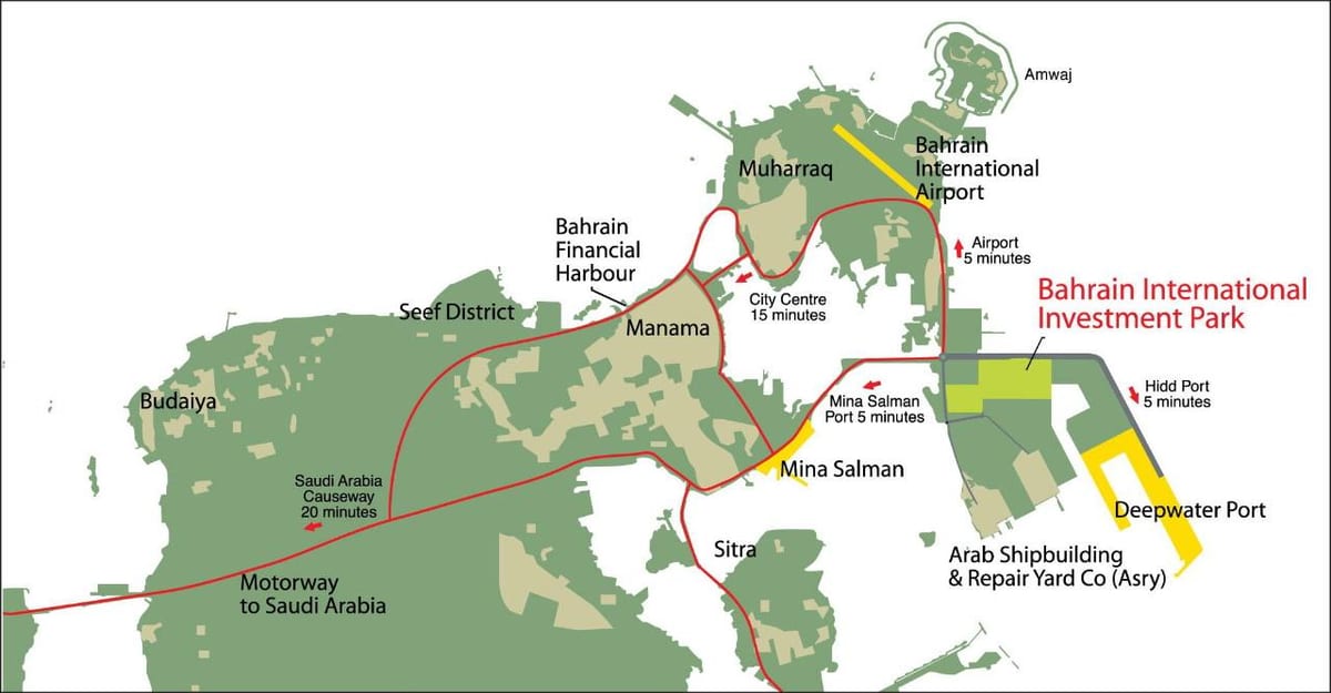 peta dari Bahrain 2030