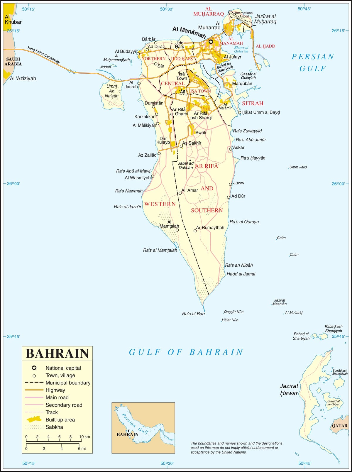 Bahrain peta politik