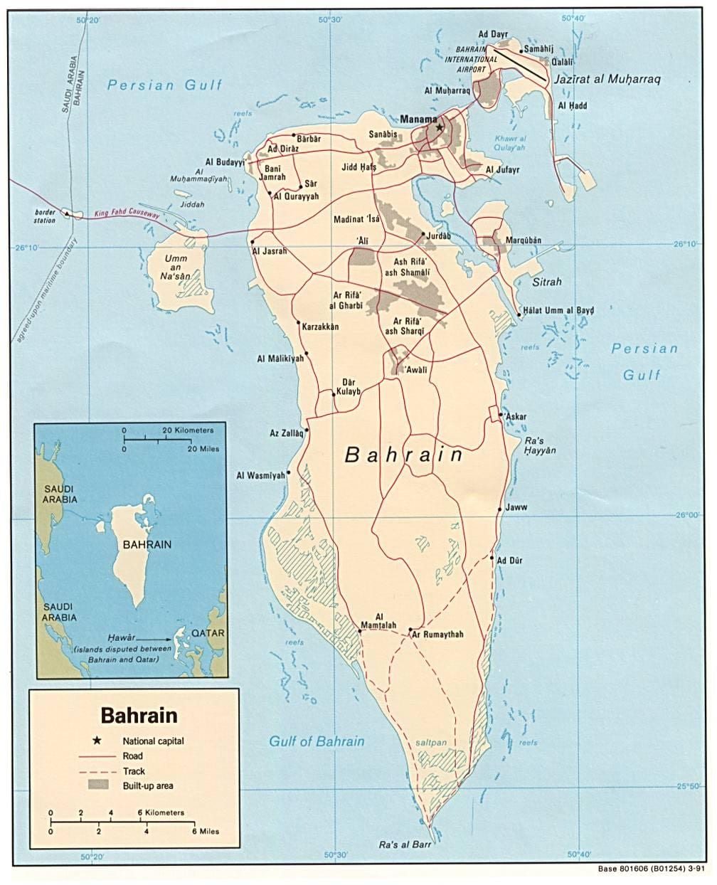 peta dari pameran road Bahrain