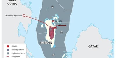 Peta dari Bahrain blok